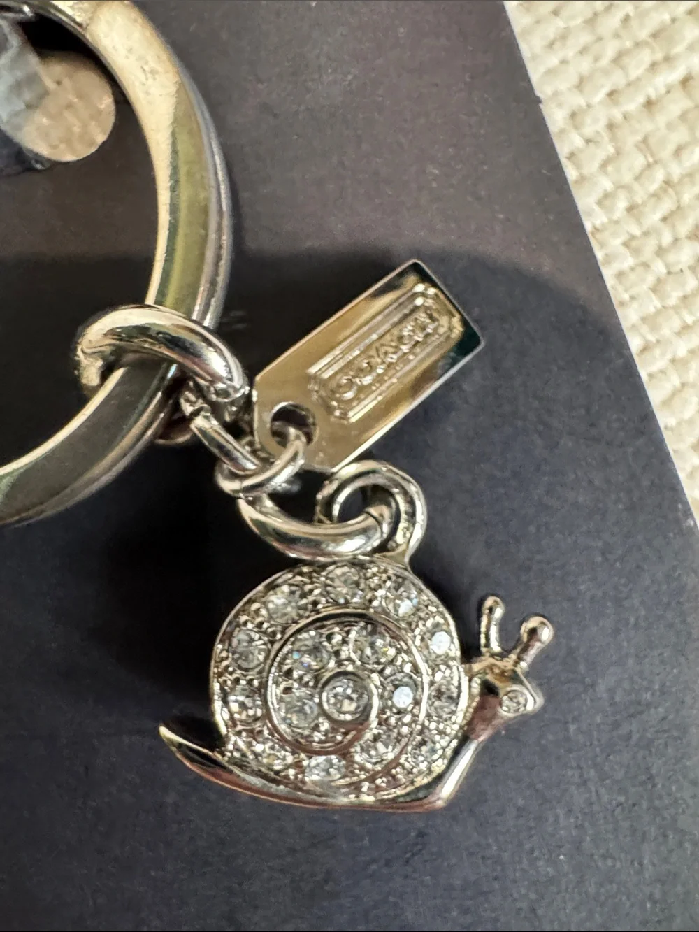 Coach keyring charm